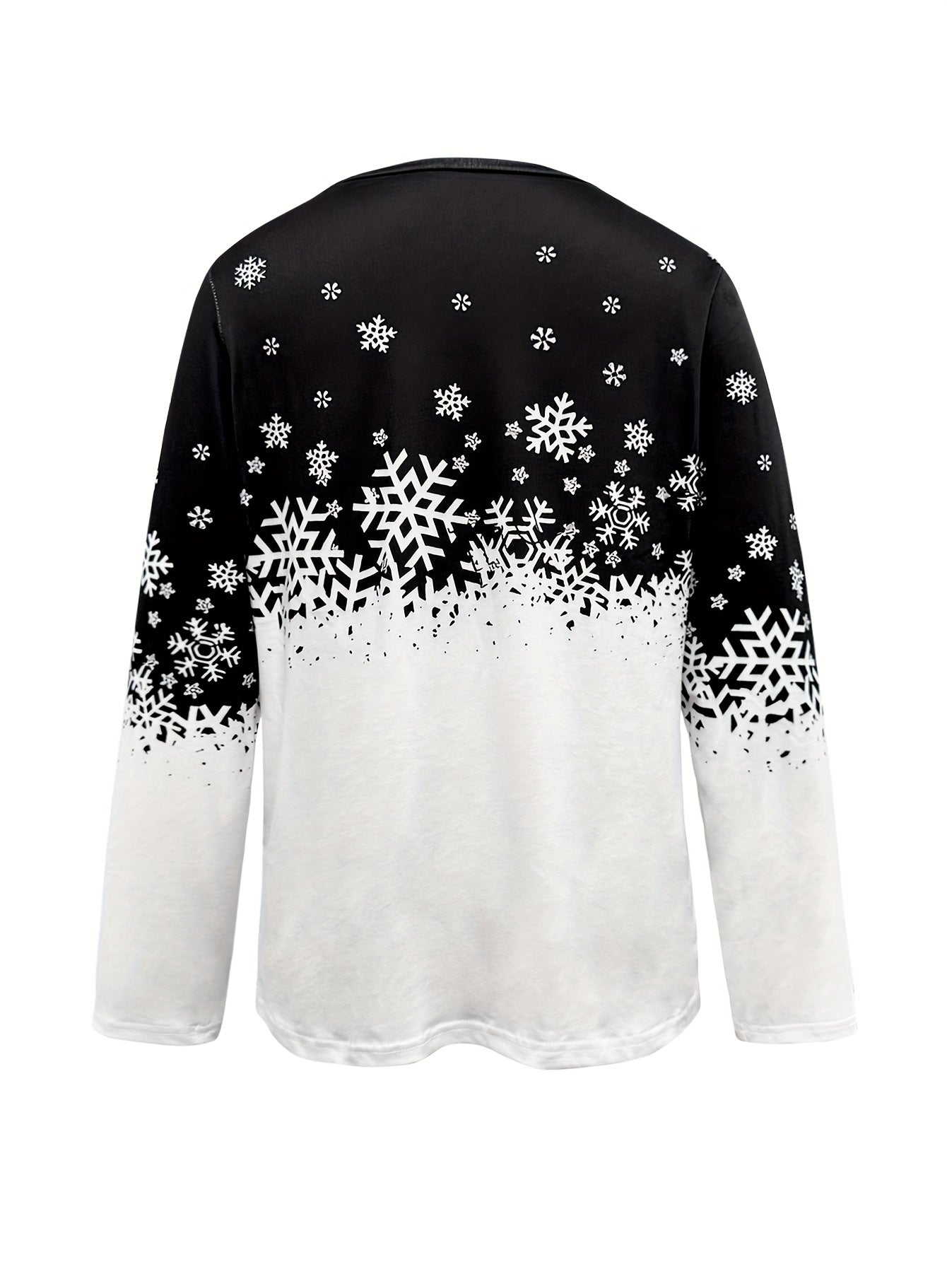 Abbey | Winter Print Long-Sleeve Top