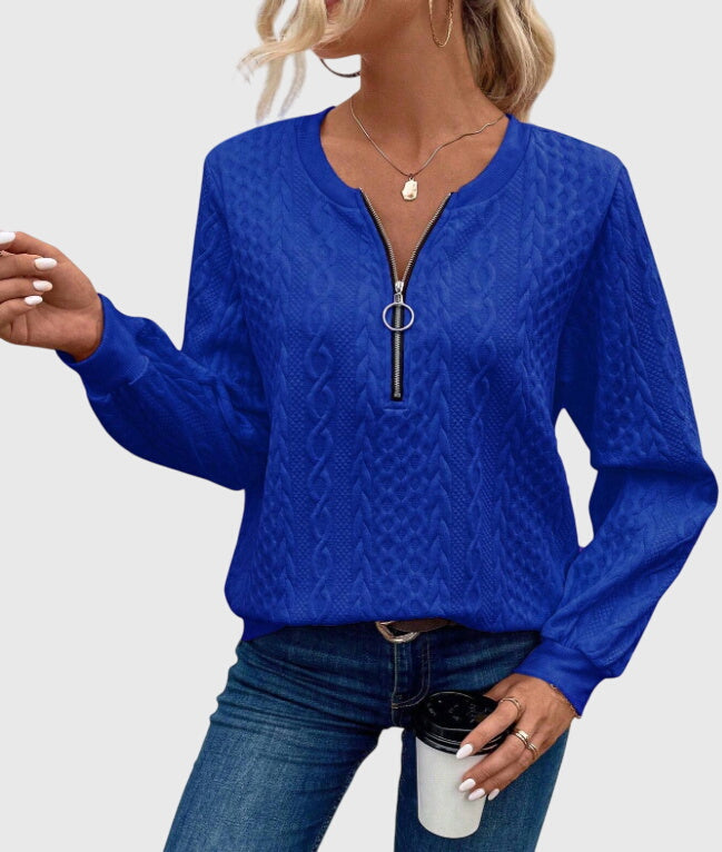 Vicky | Zipped Sweater