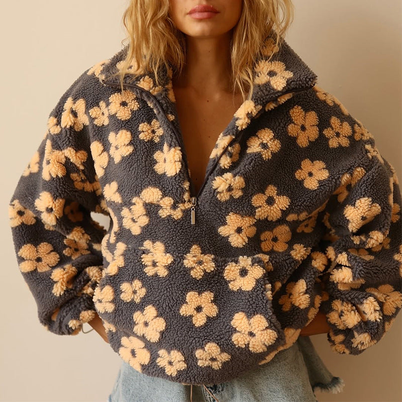 Hazel | Fleece-Pullover Bloom