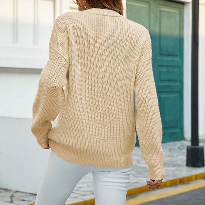 Lola | Elegant Cable Knit Casual Sweater