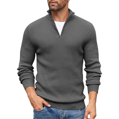 Chris | Ribbed Half-Zip Sweater