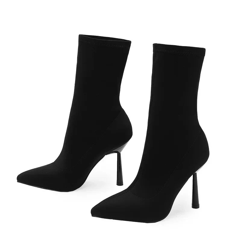 Juno | Nylon Stiletto Boot