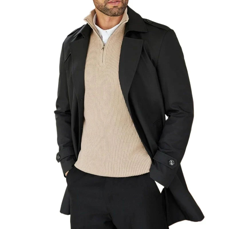 Chris | Ribbed Half-Zip Sweater