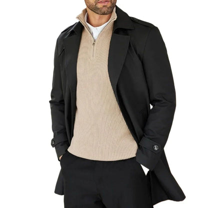 Chris | Ribbed Half-Zip Sweater