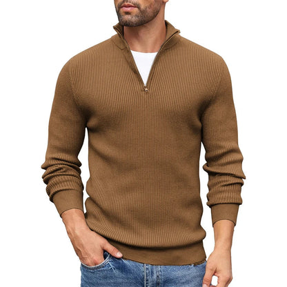 Chris | Ribbed Half-Zip Sweater
