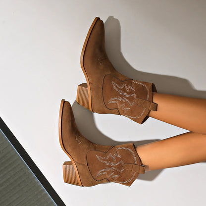 Blaze | Mini Suede Cowboy Boots