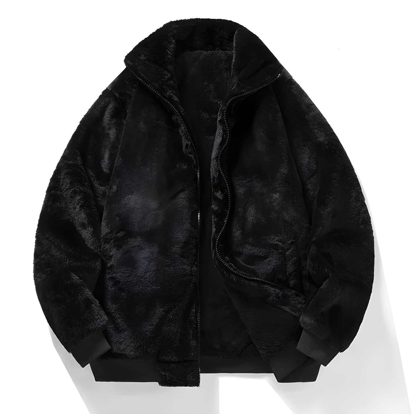 Ember | Retro Faux Fur Bomber Jacket