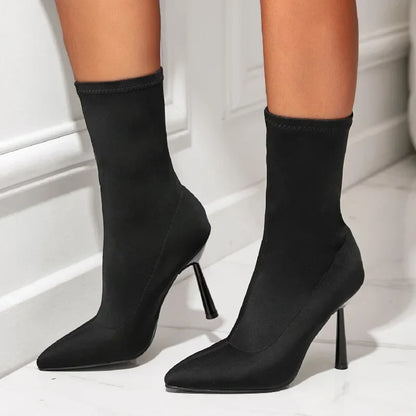 Juno | Nylon Stiletto Boot