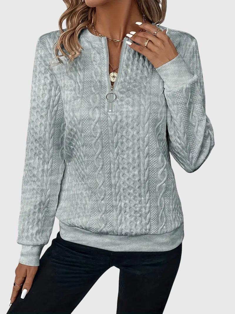 Vicky | Zipped Sweater