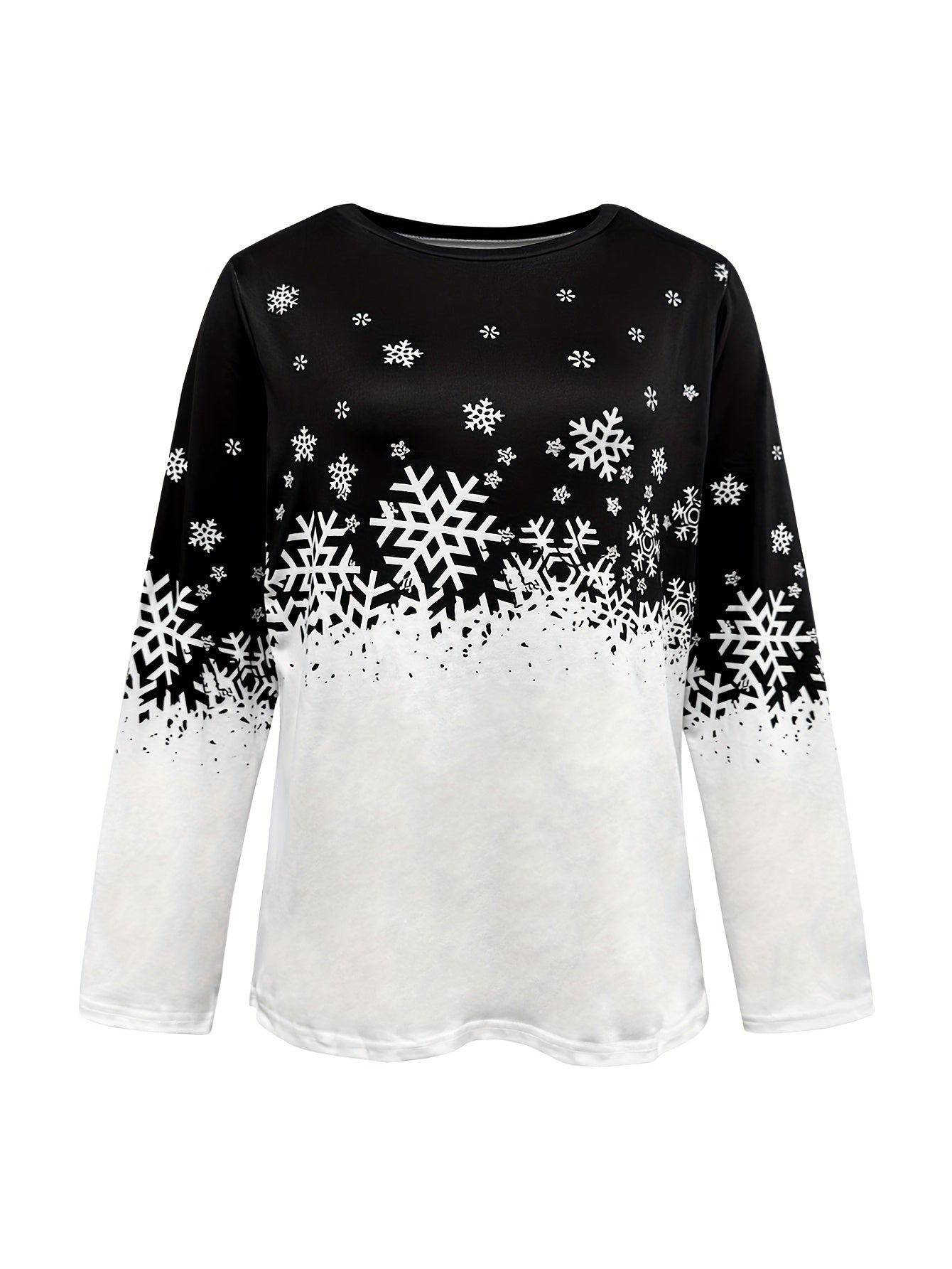 Abbey | Winter Print Long-Sleeve Top